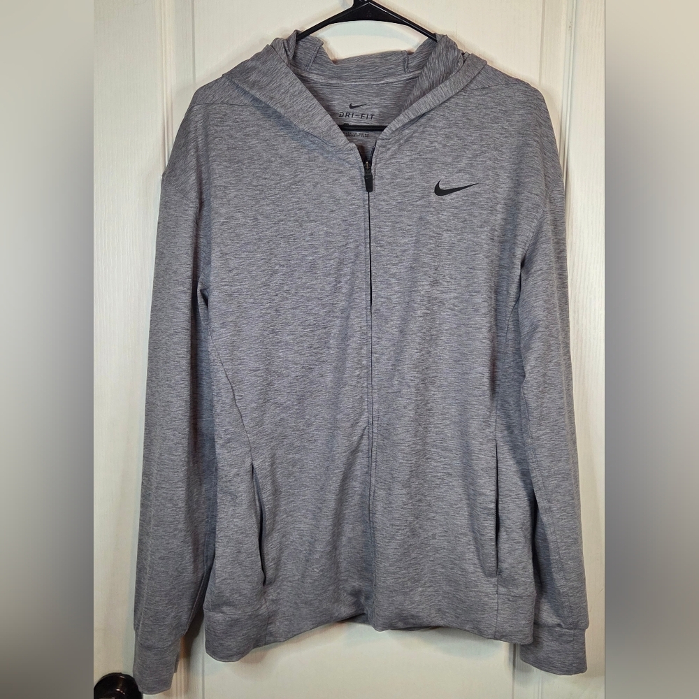 Nike Men's Gray Full-Zip Jacket Size Small - Picture 1 of 13